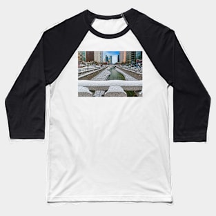 Cheonggyecheon Stream Baseball T-Shirt